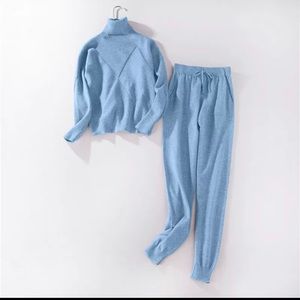 Warm and cozy 2 piece 50% wool set.